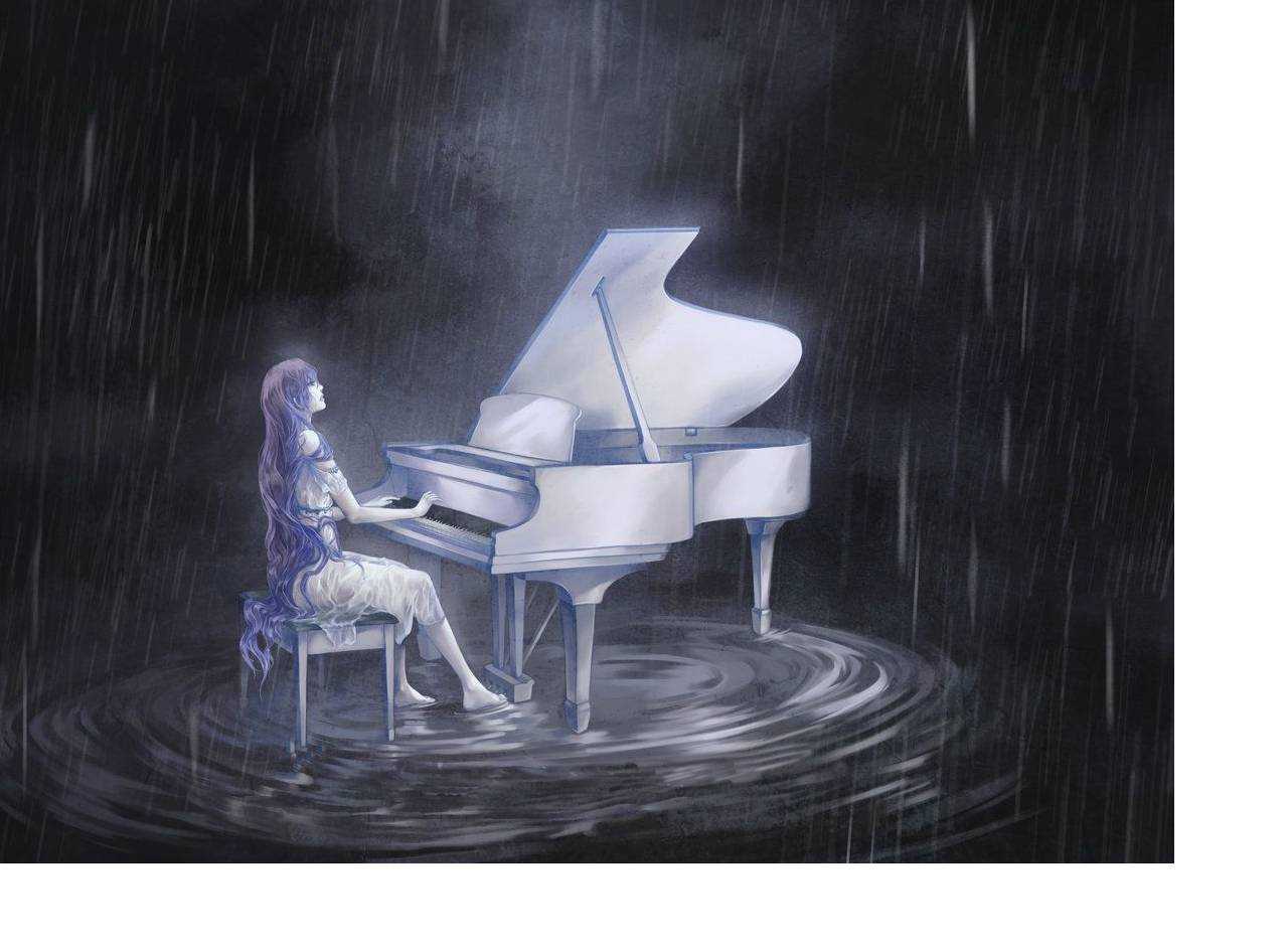 Музыкант выводил трогающие душу мелодии. Пианино арт. Девушка и пианино арт. Пианино арты. Девушка за пианино арт.