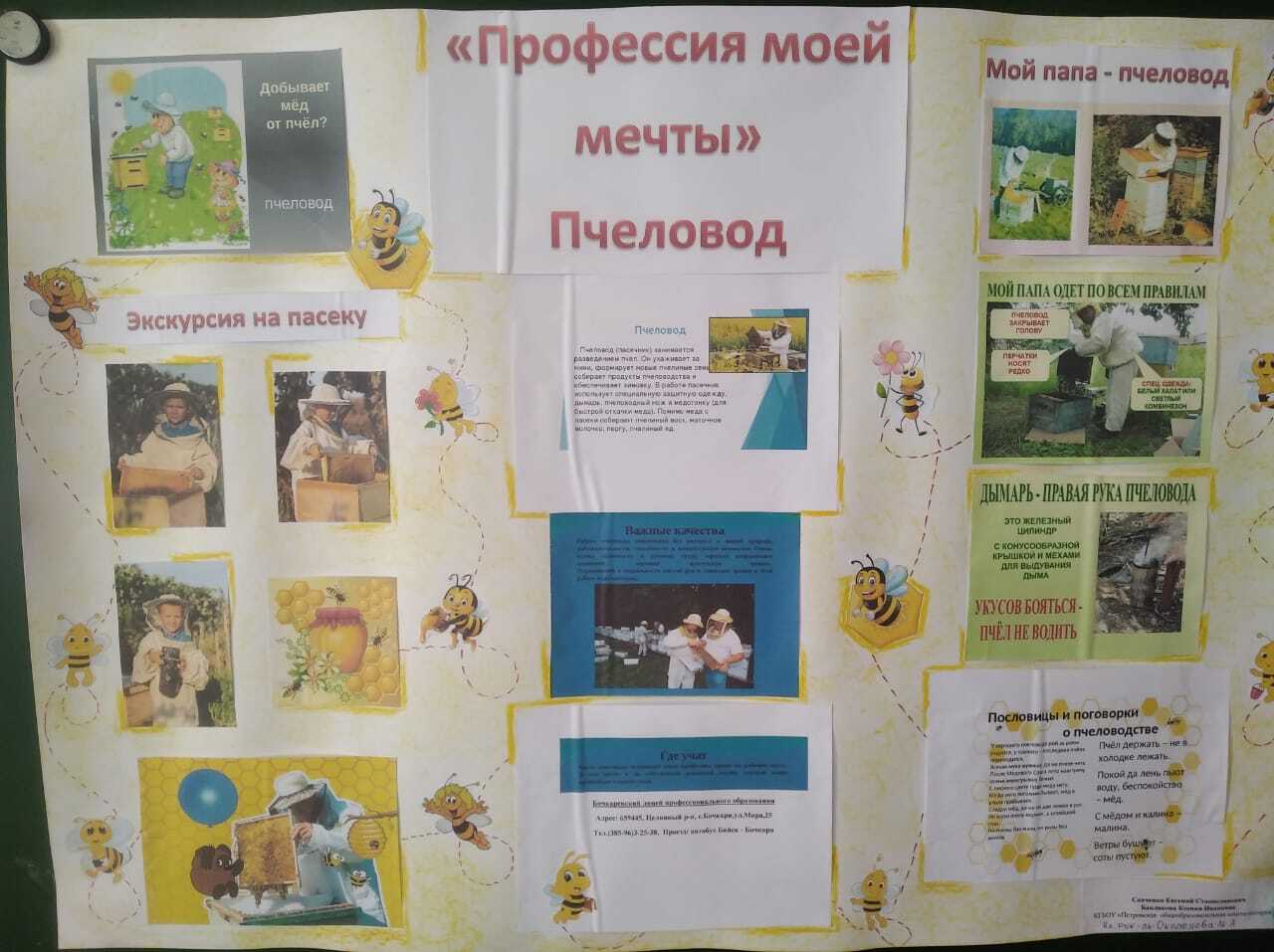 Плакат по теме «Профессия моей мечты. Пчеловод» - 